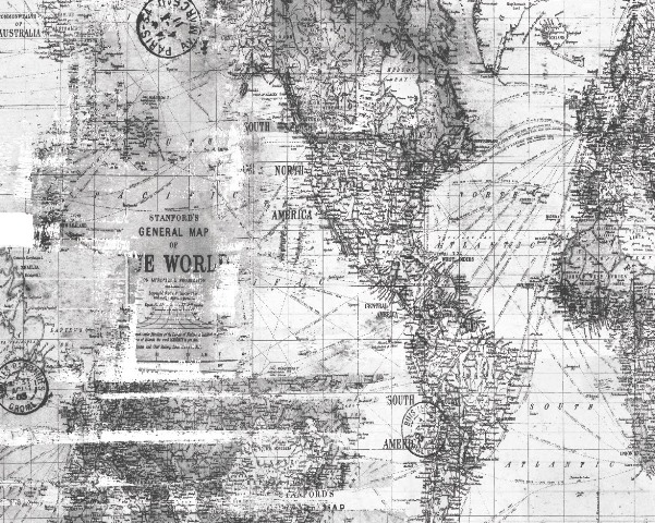 Papel de Parede mapa mundi cinza