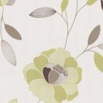 Papel de parede floral verde claro - 40009-30
