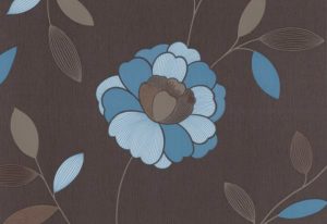 Papel de Parede Floral Azul - 40009-60
