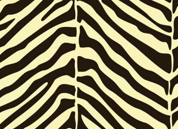 Papel de Parede Zebrado Marrom e Amarelo