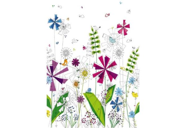 Painel Fotográfico Flores Divertidas - 4-742