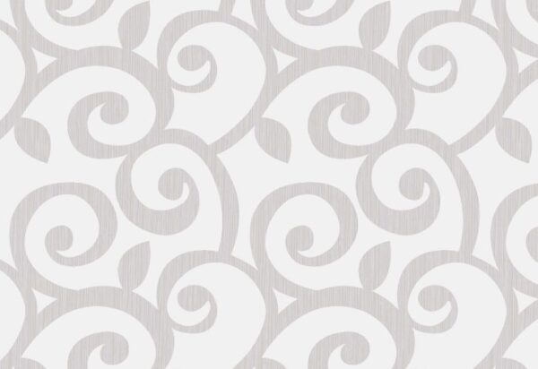 Papel de Parede Arabesco Cinza Claro