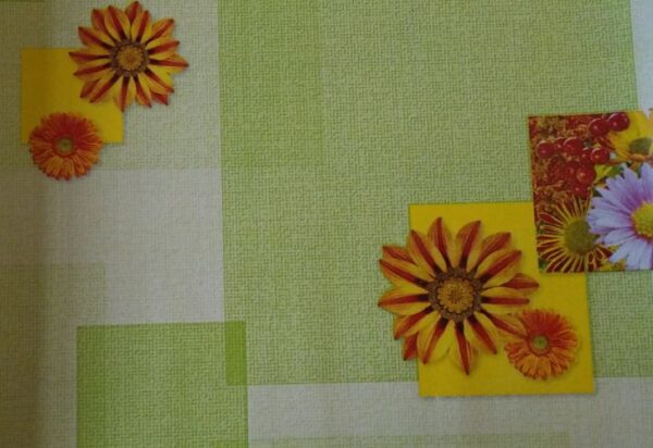 Papel de Parede Verde Floral