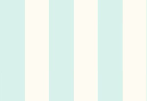 Papel de Parede Listrado Azul Tifany e Branco