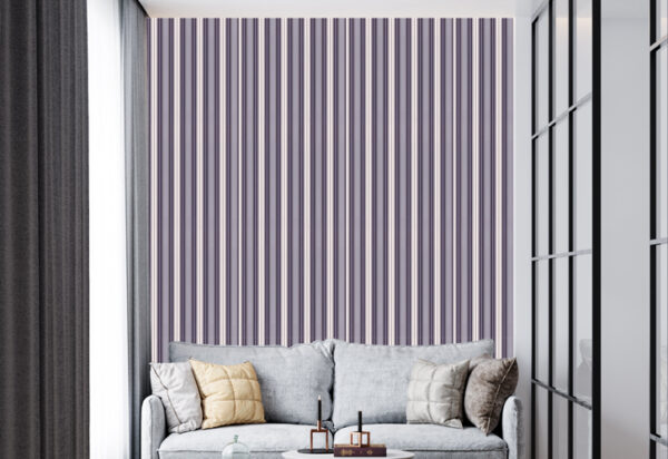 Papel de Parede Listrado Roxo - 42039-10