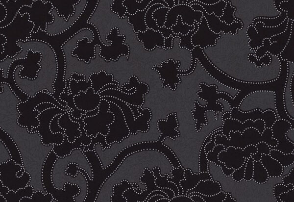 Papel de Parede Floral Preto - 03862-10