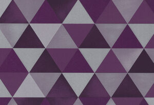 Papel de Parede Triângulo Geométrico Roxo - 13267-40