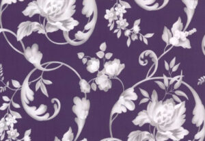 Papel de Parede Arabesco Floral Roxo - 40006-80