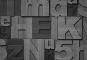 Papel de Parede 3D Letras - J436-19